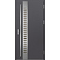 Ocelové vchodové dveře - SELTERS 2 - Hladký Antracit, Label Inox Ocelové vchodové dveře - SELTERS 2 - Hladký Antracit, Label Inox