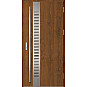 Ocelové vchodové dveře - SELTERS 2 - Ořech, Label Inox Ocelové vchodové dveře ERKADO - SELTERS 2 - Ořech, Label Inox