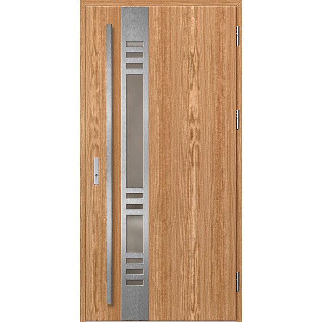 Ocelové vchodové dveře - SELTERS 3 - Borovice horská, Label Inox Ocelové vchodové dveře ERKADO - SELTERS 3 - Borovice horská, Label Inox