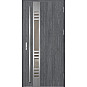Ocelové vchodové dveře - SELTERS 3 - Dub Antracit, Label Inox Ocelové vchodové dveře ERKADO - SELTERS 3 - Dub Antracit, Label Inox