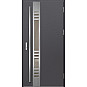 Ocelové vchodové dveře - SELTERS 3 - Hladký Antracit, Label Inox Ocelové vchodové dveře - SELTERS 3 - Hladký Antracit, Label Inox