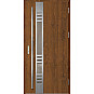 Ocelové vchodové dveře - SELTERS 3 - Ořech, Label Inox Ocelové vchodové dveře ERKADO - SELTERS 3 - Ořech, Label Inox