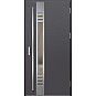 Ocelové vchodové dveře - SELTERS 4 - Hladký Antracit, Label Inox Ocelové vchodové dveře - SELTERS 4 - Hladký Antracit, Label Inox
