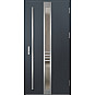 Ocelové vchodové dveře - SINGEN 2 - Antracit Struktura, Label Inox Ocelové vchodové dveře ERKADO - SINGEN 2 - Antracit Struktura, Label Inox