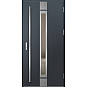 Ocelové vchodové dveře - SINGEN 3 - Antracit Struktura, Label Inox Ocelové vchodové dveře ERKADO - SINGEN 3 - Antracit Struktura, Label Inox