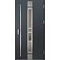 Ocelové vchodové dveře - SINGEN 4 - Antracit Struktura, Label Inox Ocelové vchodové dveře ERKADO - SINGEN 4 - Antracit Struktura, Label Inox