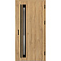 Ocelové vchodové dveře - TREBUR 1 - Dub Natur, Label Black Ocelové vchodové dveře ERKADO - TREBUR 1 - Dub Natur, Label Black