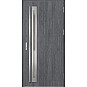 Ocelové vchodové dveře - TREBUR 1 - Dub Antracit, Label Inox Ocelové vchodové dveře ERKADO - TREBUR 1 - Dub Antracit, Label Inox