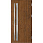 Ocelové vchodové dveře - TREBUR 1 - Ořech, Label Inox Ocelové vchodové dveře ERKADO - TREBUR 1 - Ořech, Label Inox