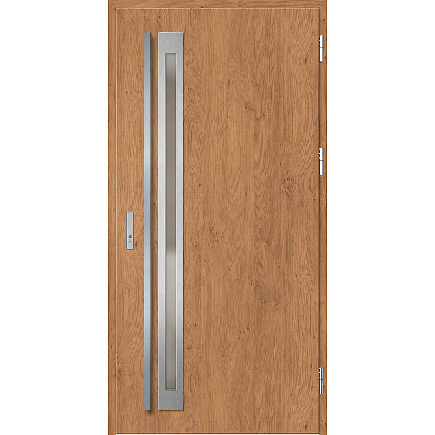 Ocelové vchodové dveře - TREBUR 1 - Winchester, Label Inox Ocelové vchodové dveře ERKADO - TREBUR 1 - Winchester, Label Inox