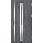 Ocelové vchodové dveře - TREBUR 2 - Dub Antracit, Label Inox Ocelové vchodové dveře ERKADO - TREBUR 2 - Dub Antracit, Label Inox