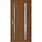 Ocelové vchodové dveře - TREBUR 3 - Ořech, Label Inox Ocelové vchodové dveře ERKADO - TREBUR 3 - Ořech, Label Inox