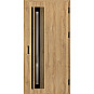 Ocelové vchodové dveře - TREBUR 4 - Dub Natur, Label Black Ocelové vchodové dveře ERKADO - TREBUR 4 - Dub Natur, Label Black