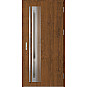Ocelové vchodové dveře - TREBUR 4 - Ořech, Label Inox Ocelové vchodové dveře ERKADO - TREBUR 4 - Ořech, Label Inox