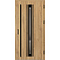 Ocelové vchodové dveře - TREBUR 5 - Dub Natur, Label Black Ocelové vchodové dveře ERKADO - TREBUR 5 - Dub Natur, Label Black
