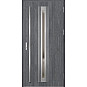 Ocelové vchodové dveře - TREBUR 5 - Dub Antracit, Label Inox Ocelové vchodové dveře ERKADO - TREBUR 5 - Dub Antracit, Label Inox