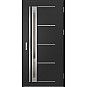 Ocelové vchodové dveře - TREBUR 7 - Černá, Label Inox Ocelové vchodové dveře ERKADO - TREBUR 7 - Černá, Label Inox