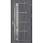 Ocelové vchodové dveře - TREBUR 7 - Dub Antracit, Label Inox Ocelové vchodové dveře ERKADO - TREBUR 7 - Dub Antracit, Label Inox