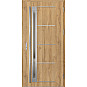 Ocelové vchodové dveře - TREBUR 7 - Dub Natur, Label Inox Ocelové vchodové dveře ERKADO - TREBUR 7 - Dub Natur, Label Inox