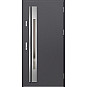Ocelové vchodové dveře - WELS 1 - Hladký Antracit, Label Inox Ocelové vchodové dveře ERKADO - WELS 1 - Hladký Antracit, Label Inox