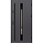 Ocelové vchodové dveře - WELS 2 - Hladký Antracit, Label Black Ocelové vchodové dveře ERKADO - WELS 2 - Hladký Antracit, Label Black
