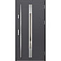 Ocelové vchodové dveře - WELS 2 - Hladký Antracit, Label Inox Ocelové vchodové dveře ERKADO - WELS 2 - Hladký Antracit, Label Inox