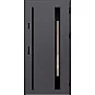 Ocelové vchodové dveře ERKADO - WELS 3 - Hladký Antracit, Label Black