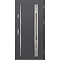 Ocelové vchodové dveře - WELS 3 - Hladký Antracit, Label Inox Ocelové vchodové dveře ERKADO - WELS 3 - Hladký Antracit, Label Inox