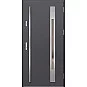 Ocelové vchodové dveře ERKADO - WELS 3 - Hladký Antracit, Label Inox