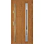 Ocelové vchodové dveře ERKADO - WELS 3 - Zlatý dub, Label Inox