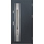 Ocelové vchodové dveře - WELS 4 - Antracit Struktura, Label Inox Ocelové vchodové dveře ERKADO - WELS 4 - Antracit Struktura, Label Inox