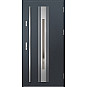 Ocelové vchodové dveře - WELS 5 - Antracit Struktura, Label Inox Ocelové vchodové dveře ERKADO - WELS 5 - Antracit Struktura, Label Inox