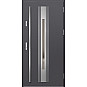 Ocelové vchodové dveře - WELS 5 - Hladký Antracit, Label Inox Ocelové vchodové dveře ERKADO - WELS 5 - Hladký Antracit, Label Inox