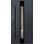 Ocelové vchodové dveře - WIENER 1 - Antracit Struktura, Label Diamound Glass Ocelové vchodové dveře ERKADO - WIENER 1 - Antracit Struktura, Label Diamound Glass