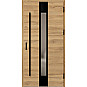 Ocelové vchodové dveře - WIENER 1 - Dub Natur Příčný, Label Diamound Glass Ocelové vchodové dveře ERKADO - WIENER 1 - Dub Natur Příčný, Label Diamound Glass