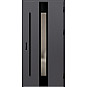 Ocelové vchodové dveře - WIENER 1 - Hladký Antracit, Label Diamound Glass Ocelové vchodové dveře ERKADO - WIENER 1 - Hladký Antracit, Label Diamound Glass