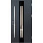 Ocelové vchodové dveře - WIENER 1 - Antracit Struktura, Label Diamound Glass Ocelové vchodové dveře ERKADO - WIENER 1 - Antracit Struktura, Label Diamound Glass