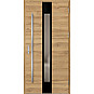 Ocelové vchodové dveře - WIENER 1 - Dub Natur Příčný, Label Diamound Glass Ocelové vchodové dveře ERKADO - WIENER 1 - Dub Natur Příčný, Label Diamound Glass