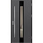 Ocelové vchodové dveře - WIENER 1 - Hladký Antracit, Label Diamound Glass Ocelové vchodové dveře ERKADO - WIENER 1 - Hladký Antracit, Label Diamound Glass
