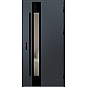 Ocelové vchodové dveře - WIENER 2 - Antracit Struktura, Label Diamound Glass Ocelové vchodové dveře ERKADO - WIENER 2 - Antracit Struktura, Label Diamound Glass