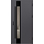 Ocelové vchodové dveře - WIENER 2 - Hladký Antracit, Label Diamound Glass Ocelové vchodové dveře ERKADO - WIENER 2 - Hladký Antracit, Label Diamound Glass