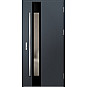 Ocelové vchodové dveře - WIENER 2 - Antracit Struktura, Label Diamound Glass Ocelové vchodové dveře ERKADO - WIENER 2 - Antracit Struktura, Label Diamound Glass