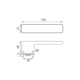 Klika GK - R8 ONE - Grafit černá