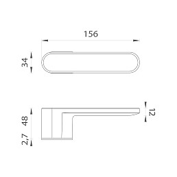 Klika ASG - GUAVA - RT - Černá matná
