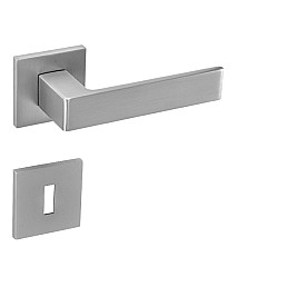 Klika HIT-HR (Chrom broušený) - úzká rozeta 6 mm