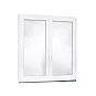 Dvoukřídlé - Plastové okno | 125 x 130 cm (1250 x 1300 mm) | Bílé