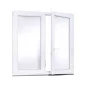 Dvoukřídlé - Plastové okno | 140x140 cm (1400x1400 mm) | Bílé | Teplý meziskelní rámeček