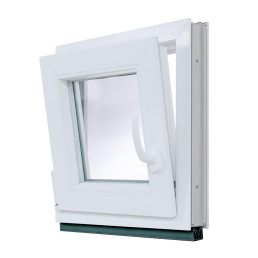 Plastové okno | 50x50 cm (500x500 mm) | bílé | otevíravé i sklopné | levé Plastové okno | 50x50 cm (500x500 mm) | bílé | otevíravé i sklopné | levé