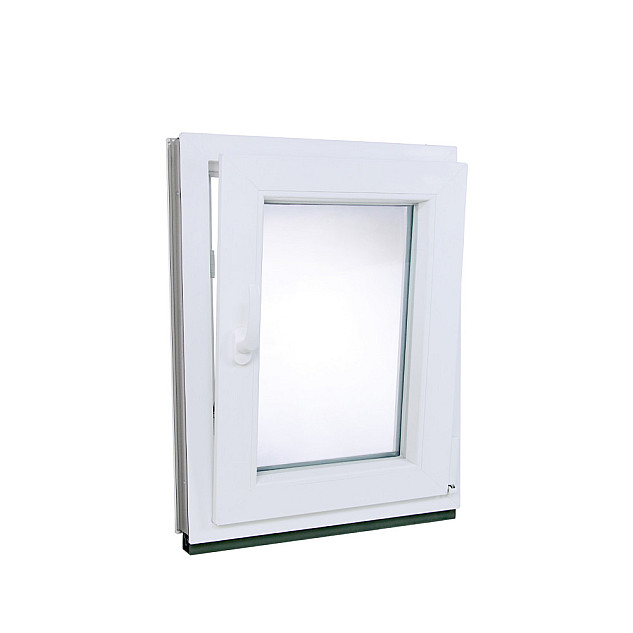 Plastové okno | 50 x 60 cm (500 x 600 mm) | Bílé / Antracit |otevíravé i sklopné | pravé Plastové okno | 50 x 60 cm (500 x 600 mm) | Bílé / Antracit |otevíravé i sklopné | pravé