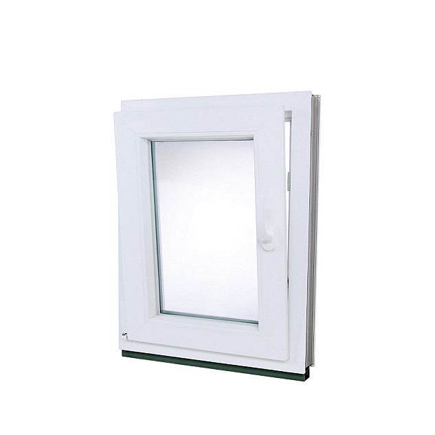 Plastové okno | 50 x 60 cm (500 x 600 mm) | Bílé / Antracit |otevíravé i sklopné | levé Plastové okno | 50 x 60 cm (500 x 600 mm) | Bílé / Antracit |otevíravé i sklopné | levé